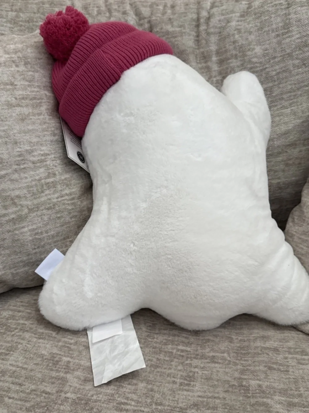 Martha Stewart Ghost Pink Hat Pumpkin Latte Pillow
